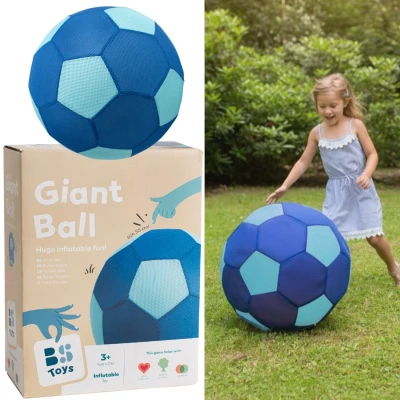 BS Toys Duża Piłka Gigant niebieska 50cm 3+ | Pan Piksel