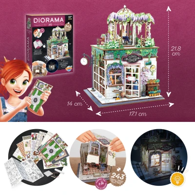 BUKI Zrób to sam DIORAMA kwiaciarnia | Pan Piksel