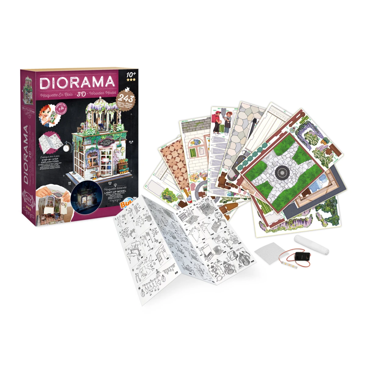 BUKI Zrób to sam DIORAMA kwiaciarnia | Pan Piksel