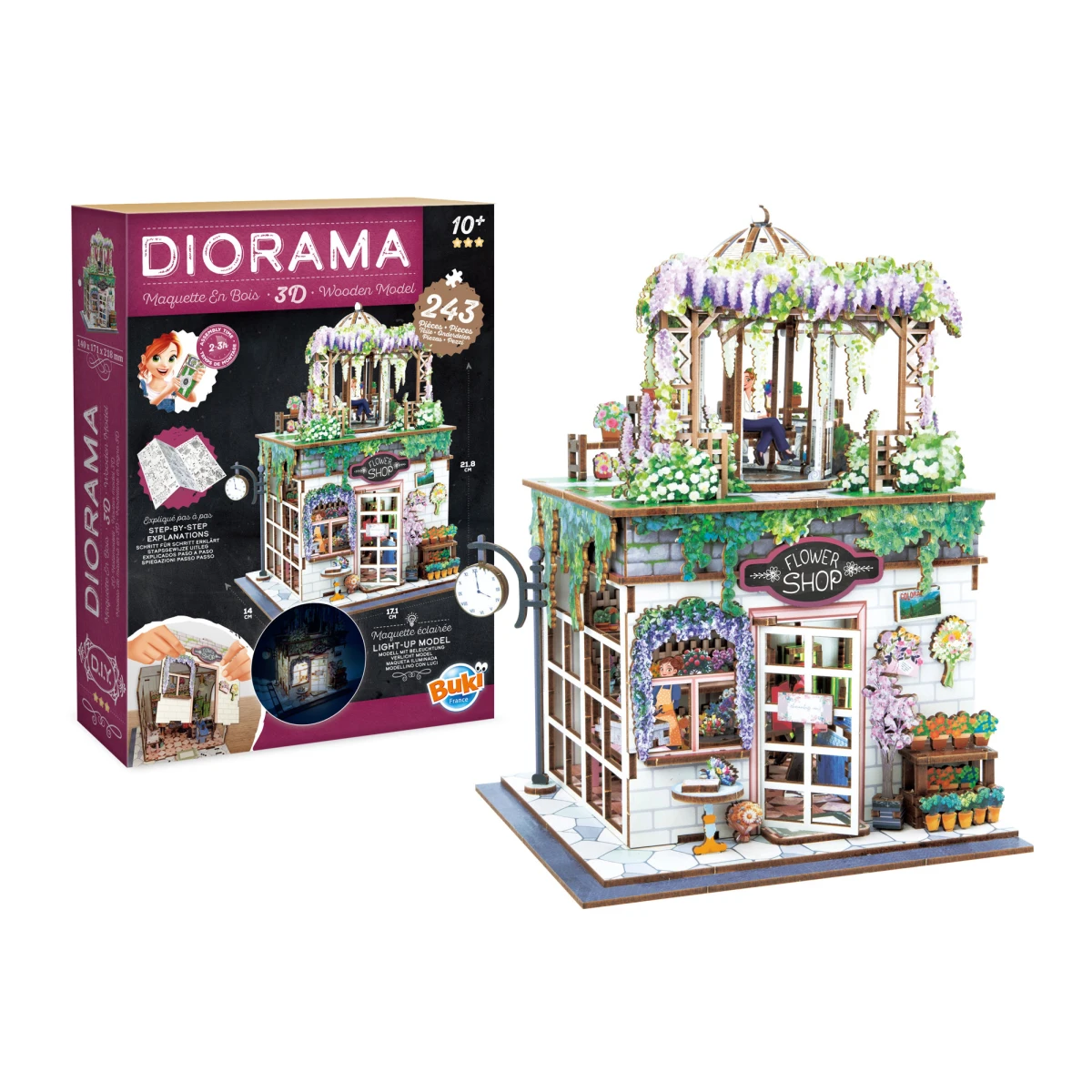 BUKI Zrób to sam DIORAMA kwiaciarnia | Pan Piksel