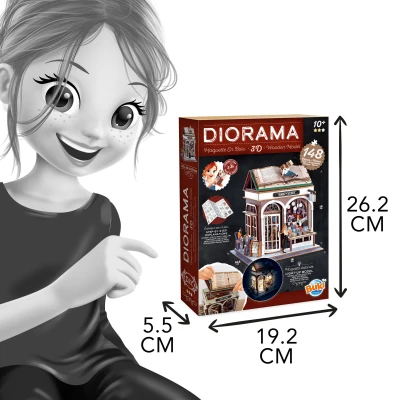BUKI Zrób to sam DIORAMA księgarnia | Pan Piksel