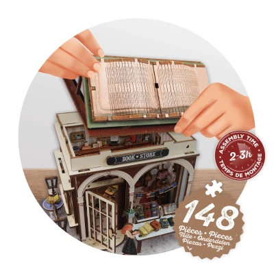 BUKI Zrób to sam DIORAMA księgarnia | Pan Piksel