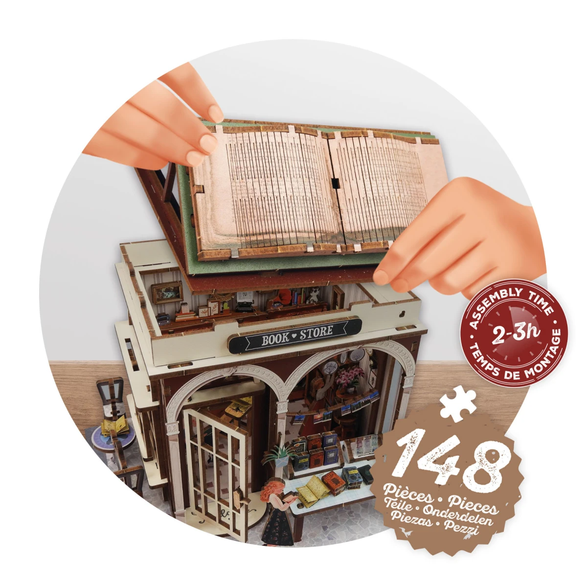 BUKI Zrób to sam DIORAMA księgarnia | Pan Piksel