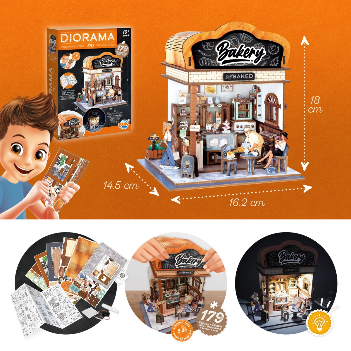 BUKI Zrób to sam DIORAMA piekarnia | Pan Piksel