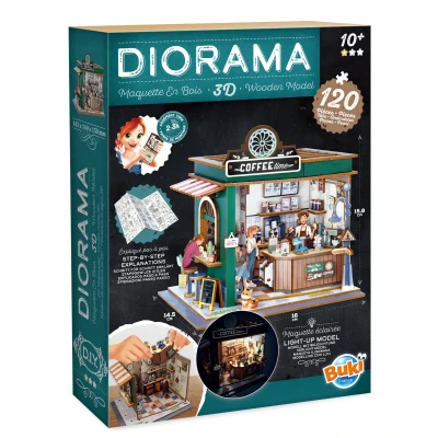 BUKI Zrób to sam DIORAMA kawiarnia | Pan Piksel