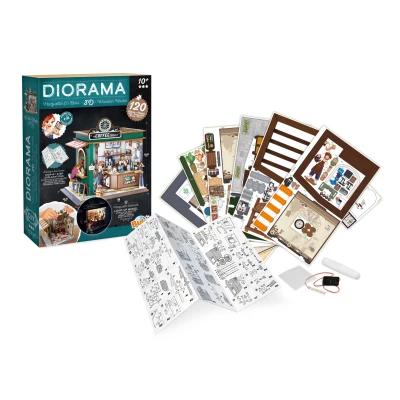 BUKI Zrób to sam DIORAMA kawiarnia | Pan Piksel