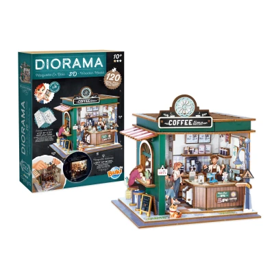 BUKI Zrób to sam DIORAMA kawiarnia | Pan Piksel