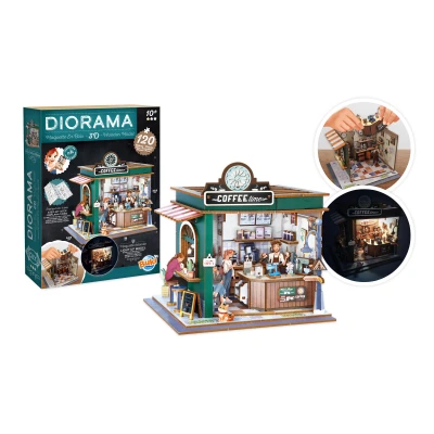BUKI Zrób to sam DIORAMA kawiarnia | Pan Piksel