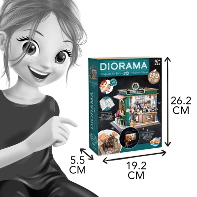 BUKI Zrób to sam DIORAMA kawiarnia | Pan Piksel