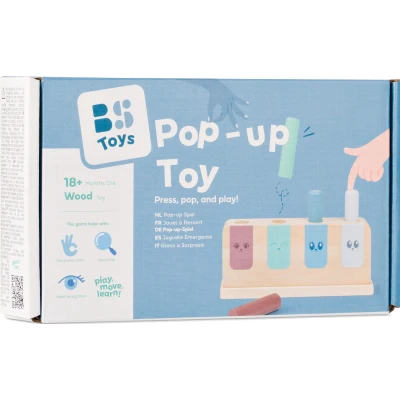 BS Toys Wyskakujące buźki zabawka drewniana POP-UP | Pan Piksel