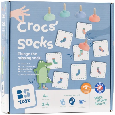 BS Toys Dopasuj Skarpetę – gra zręcznościowa i edukacyjna z przyssawkami 4+ 2‑4 graczy | Pan Piksel