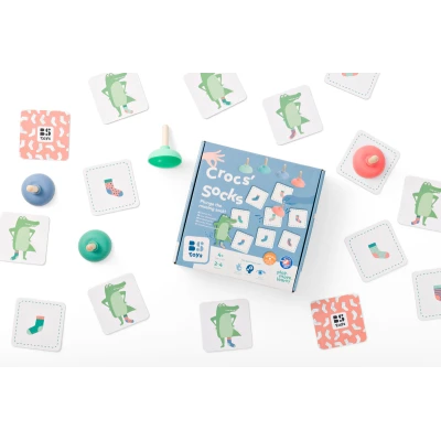 BS Toys Dopasuj Skarpetę – gra zręcznościowa i edukacyjna z przyssawkami 4+ 2‑4 graczy | Pan Piksel