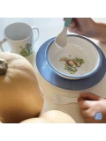 PETIT JOUR PARIS Miseczka dla dzieci z melaminy 250 ml Królik Piotruś | Pan Piksel