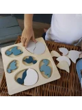 EGMONT TOYS Drewniane puzzle jajka i dinozaury | Pan Piksel