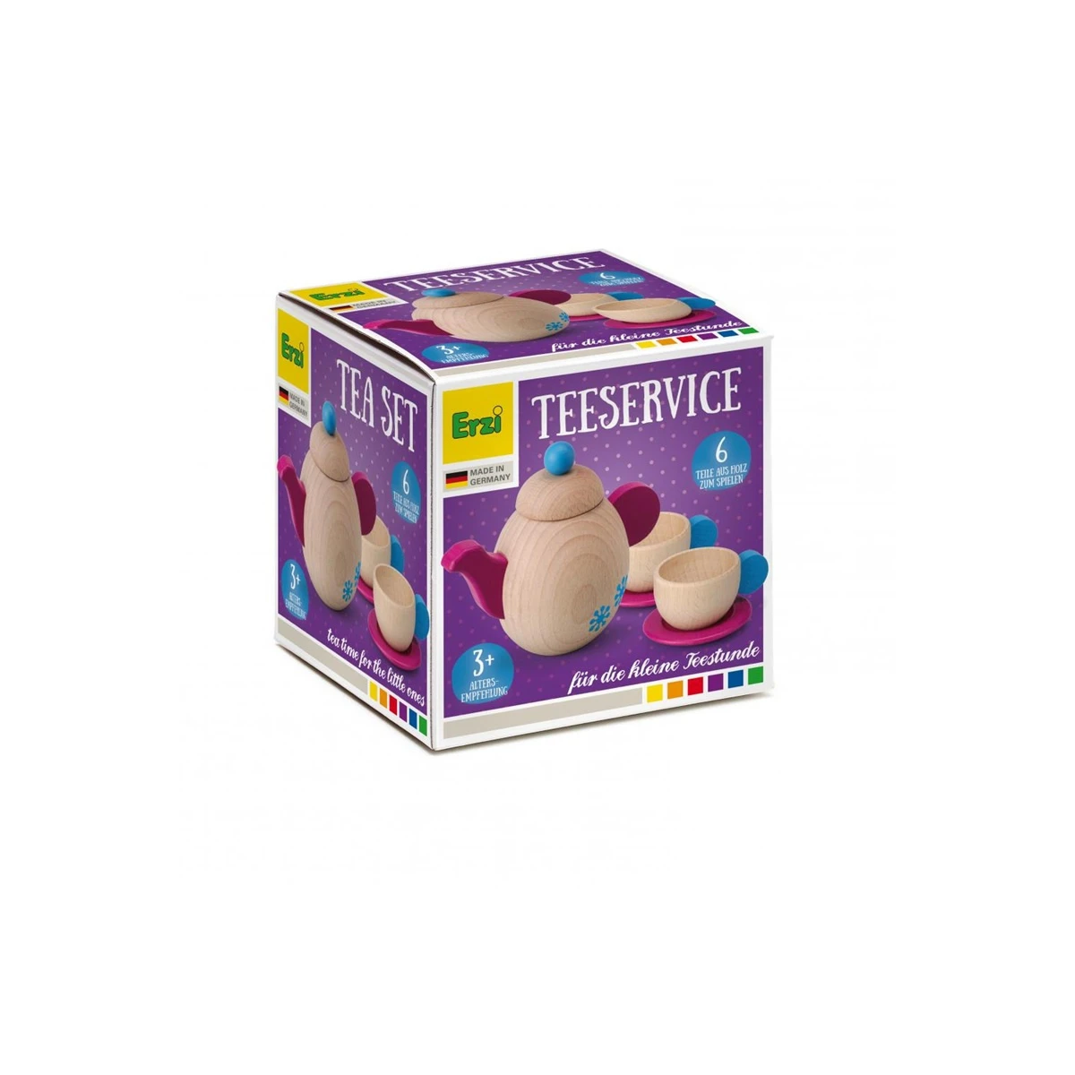 ERZI Drewniany Zestaw do herbaty | Pan Piksel