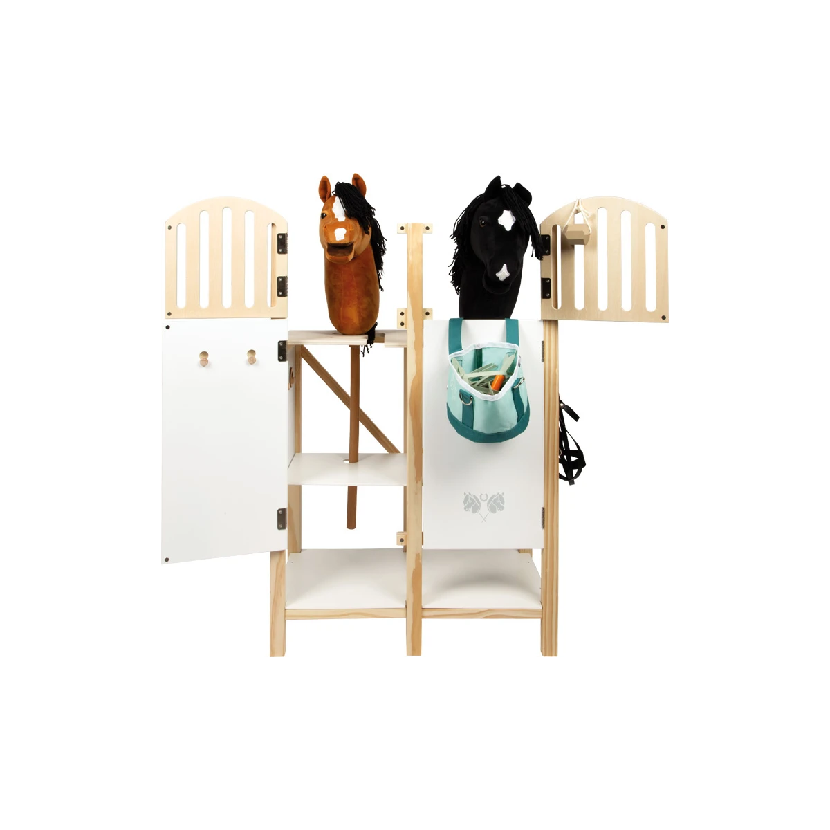 Stajnia Hobby Horse na 2 konie Small Foot | Pan Piksel