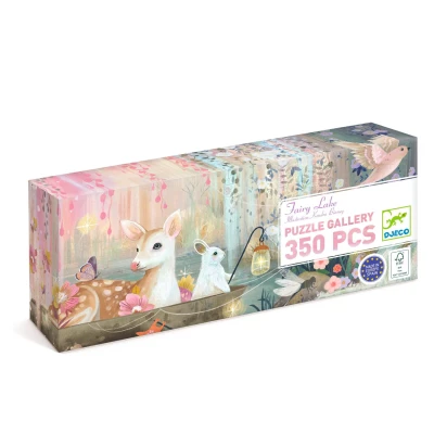 DJECO Puzzle tektuowe JEZIORO WRÓŻEK 350 elem. | Pan Piksel