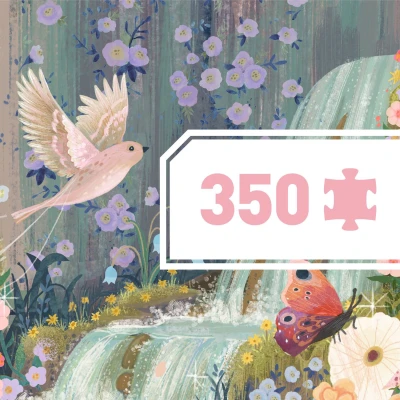 DJECO Puzzle tektuowe JEZIORO WRÓŻEK 350 elem. | Pan Piksel