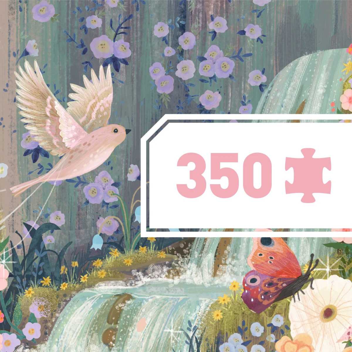 DJECO Puzzle tektuowe JEZIORO WRÓŻEK 350 elem. | Pan Piksel