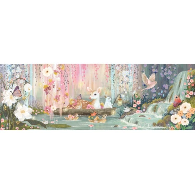 DJECO Puzzle tektuowe JEZIORO WRÓŻEK 350 elem. | Pan Piksel