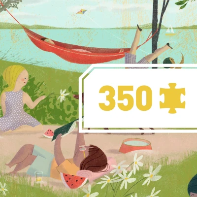 DJECO Puzzle tekturowe LETNI DZIEŃ 350 elem. | Pan Piksel