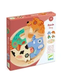 DJECO Drewniane okrągłe puzzle RONDO DOG | Pan Piksel