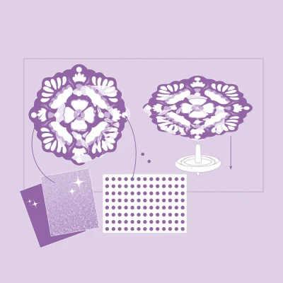 DJECO Zrób to sam bączki FLOWER POWER | Pan Piksel