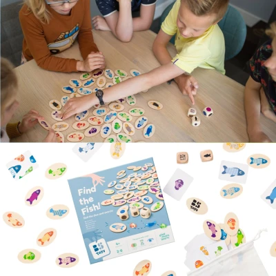 Gra edukacyjna Znajdź rybkę BS Toys | Pan Piksel