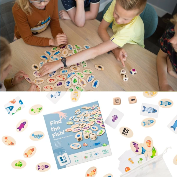 Gra edukacyjna Znajdź rybkę BS Toys | Pan Piksel
