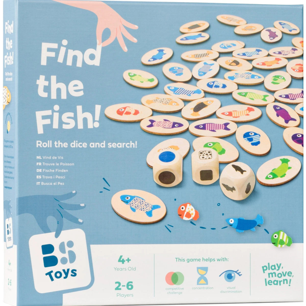 Gra edukacyjna Znajdź rybkę BS Toys | Pan Piksel