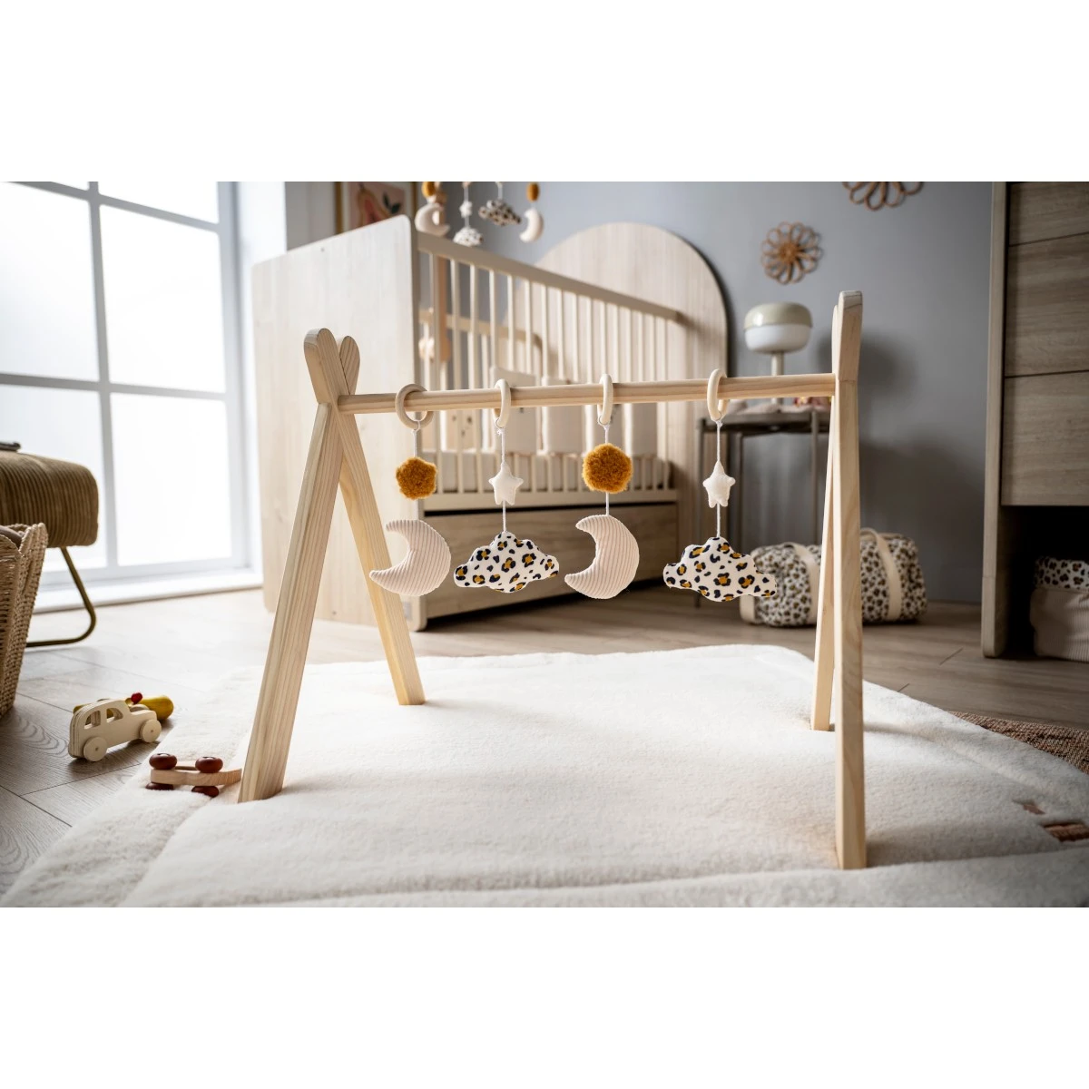 SAUTHON Drewniany Stojak Edukacyjny Leopard | Pan Piksel