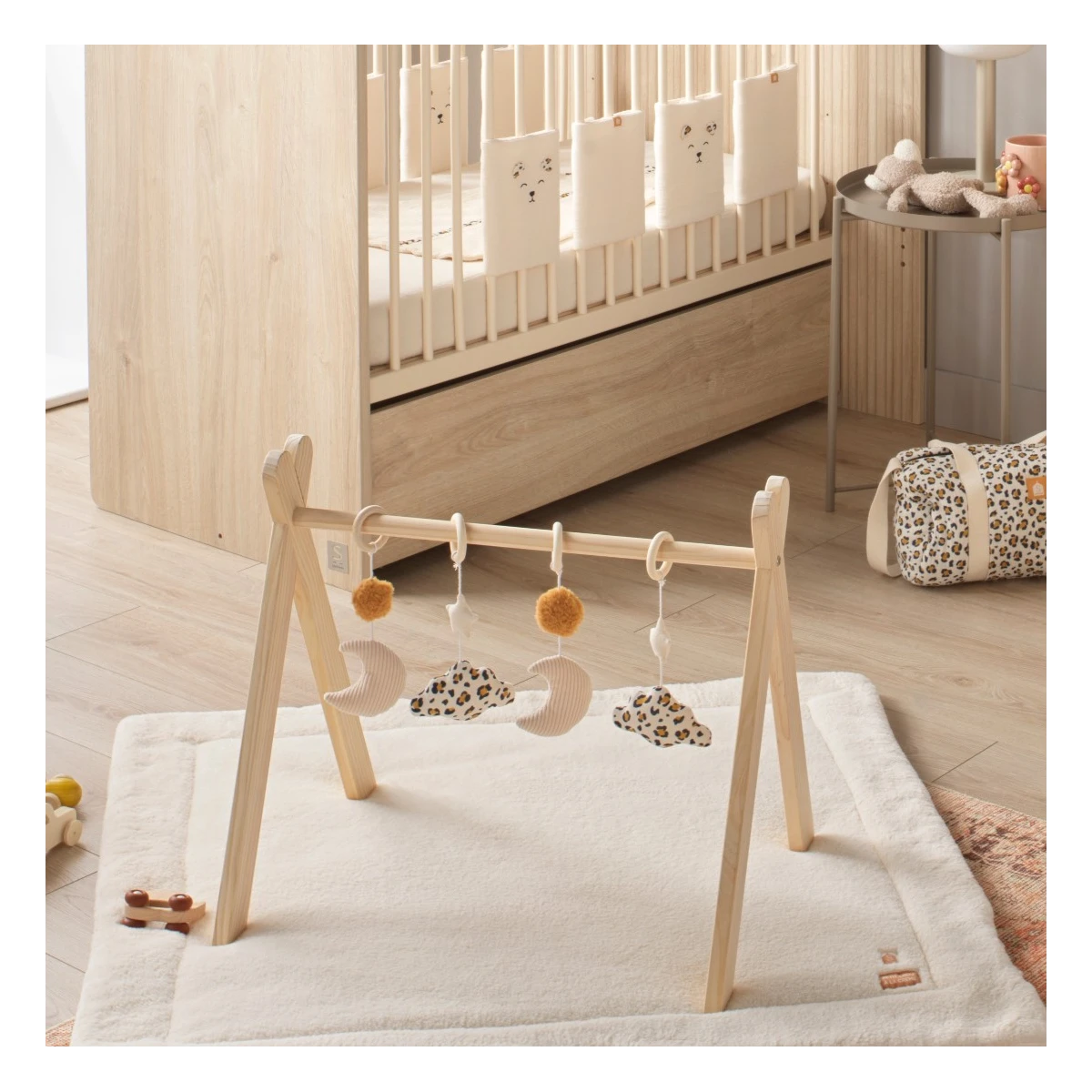 SAUTHON Drewniany Stojak Edukacyjny Leopard | Pan Piksel