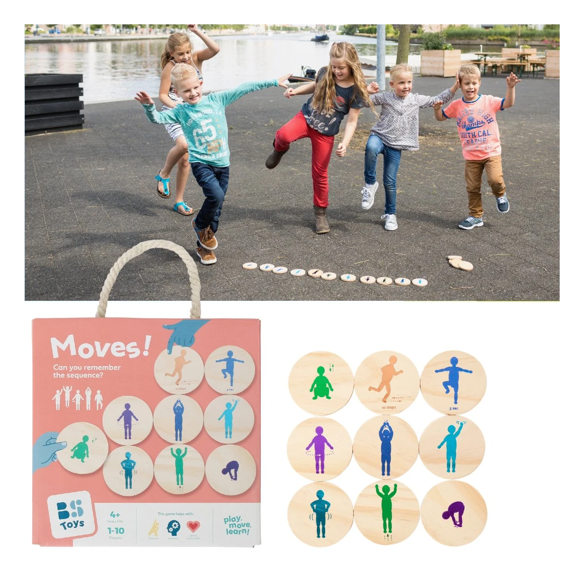 BS Toys Gra zręcznościowa Naśladuj ruchy Moves | Pan Piksel