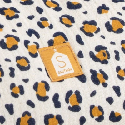 SAUTHON Lekka stylowa torba muślinowa w panterkę Leopard | Pan Piksel