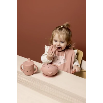 TRIXIE Zestaw do karmienia Miseczka z przyssawką i łyżeczką Kot 4m+ Baby | Pan Piksel