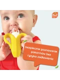 RAZBABY Silikonowy gryzak do owoców i pokarmu Fruitique Banan | Pan Piksel