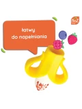 RAZBABY Silikonowy gryzak do owoców i pokarmu Fruitique Banan | Pan Piksel