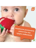 RAZBABY Silikonowy gryzak do owoców i pokarmu Fruitique Truskawka | Pan Piksel