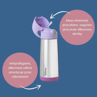 B.BOX Bidon termiczny 500 ml Sugar Plum | Pan Piksel