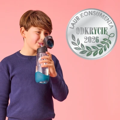 B.BOX Butelka na wodę tritanowa ze słomką 600ml Night Vision | Pan Piksel