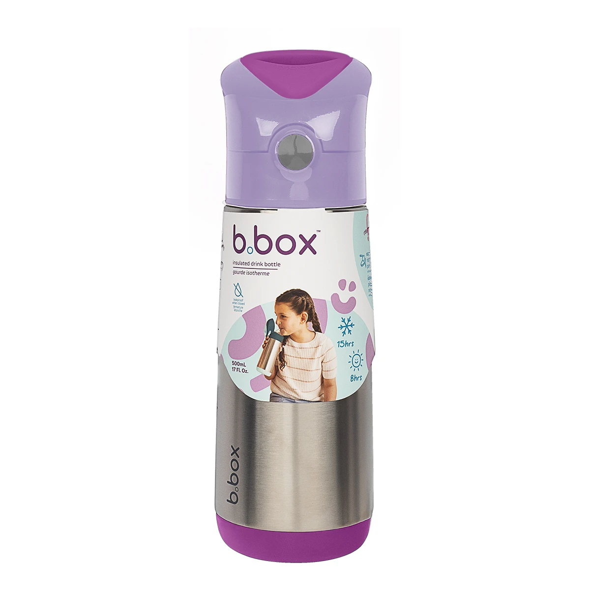 B.BOX Bidon termiczny 500 ml Sugar Plum | Pan Piksel