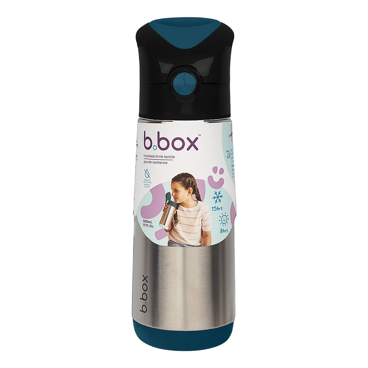 B.BOX Bidon termiczny 500 ml Night Vision | Pan Piksel