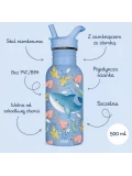 SASSI EDITORE Butelka na wodę bidon 500 ml Rekin SASSI | Pan Piksel
