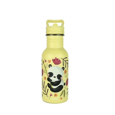 SASSI EDITORE Butelka na wodę bidon 500 ml Panda SASSI | Pan Piksel