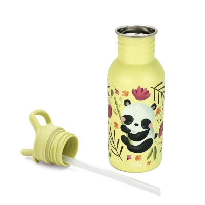 SASSI EDITORE Butelka na wodę bidon 500 ml Panda SASSI | Pan Piksel