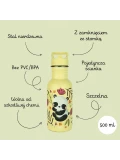SASSI EDITORE Butelka na wodę bidon 500 ml Panda SASSI | Pan Piksel