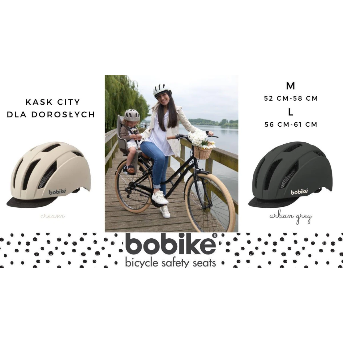 BOBIKE KASK City CREAM size M | Pan Piksel