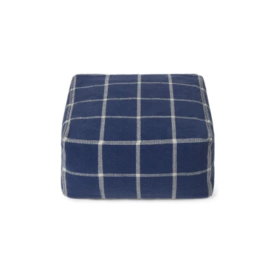 LORENA CANALS Pufa Geo Block Navy Blue | Pan Piksel