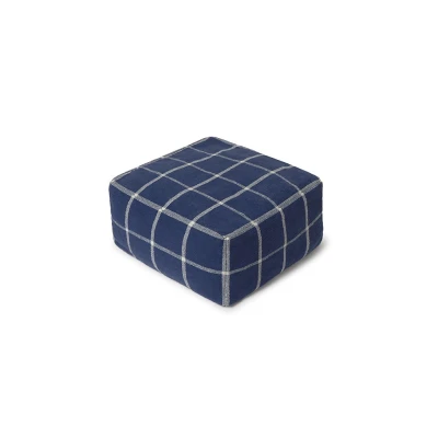 LORENA CANALS Pufa Geo Block Navy Blue | Pan Piksel