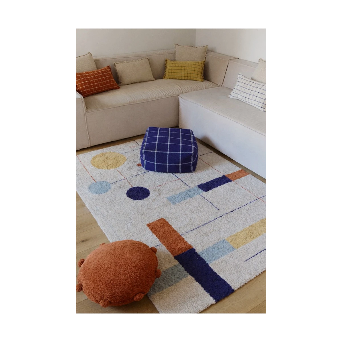 LORENA CANALS Poduszka podłogowa Bubbly Terracotta | Pan Piksel